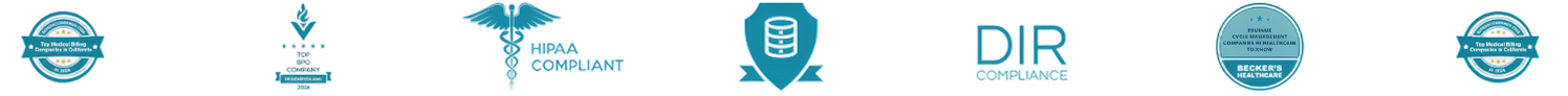 Top Medical Billing Companies in California, Top BPO Company, HIPAA Compliant, secure data, DIR Compliance and Becker's Healthcare recognition