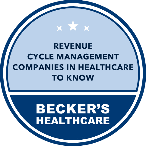 Becker's Healthcare recognition badge highlighting Medical Lien Management healthcare revenue cycle and medical lien management services.